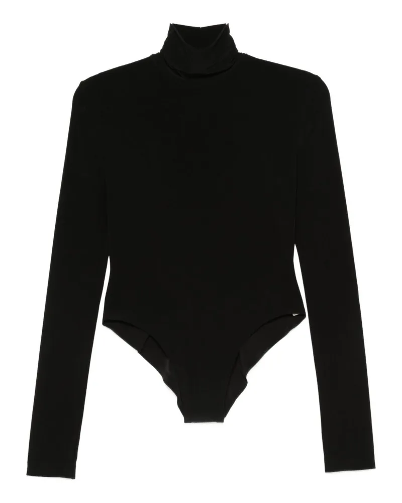 Norma Kamali Rollkragen-Body von Black