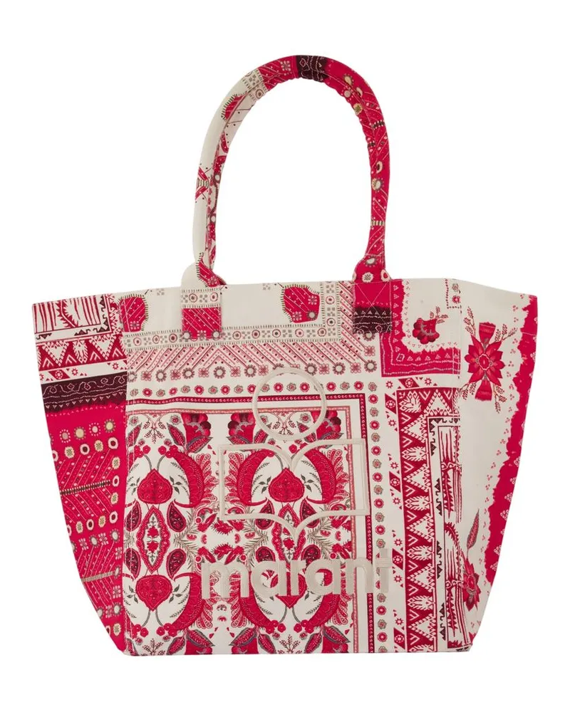 Isabel Marant Yenky Ge Shopper Bag  Cotton rot Rot