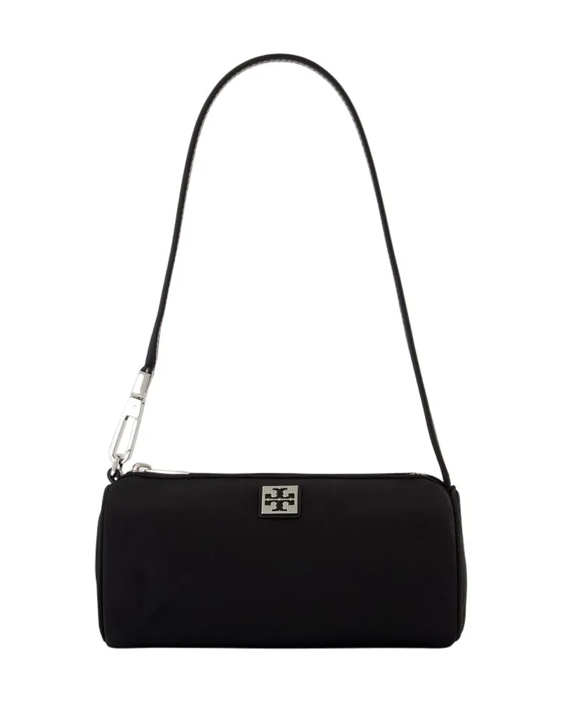 Tory Burch Virginia Zylinder Umhängetasche  Synthetic Schwarz Schwarz
