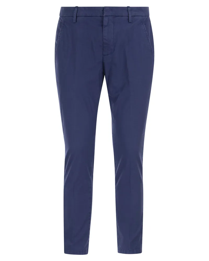 Dondup ALFREDO SLIM FIT COTWON HOSEERS Bluette