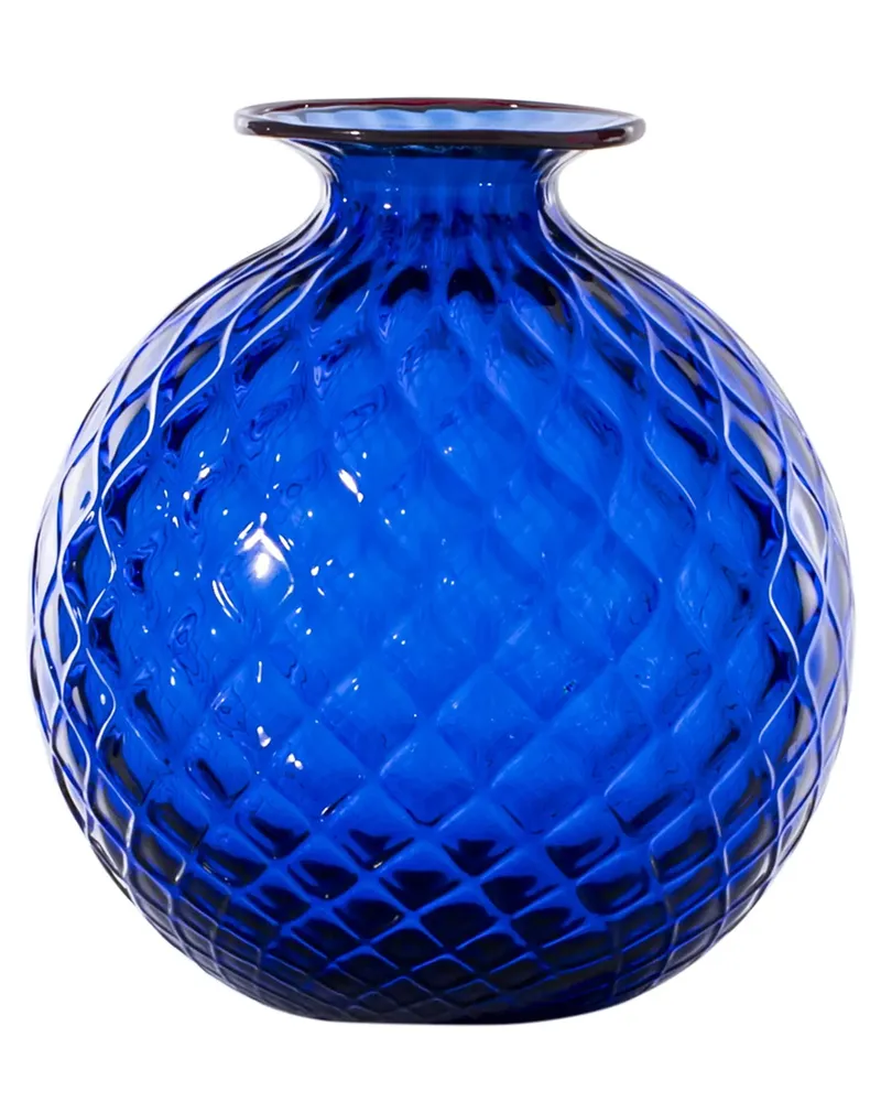 Venini Monofiori Balloton' Vase H 16,5 cm Blue