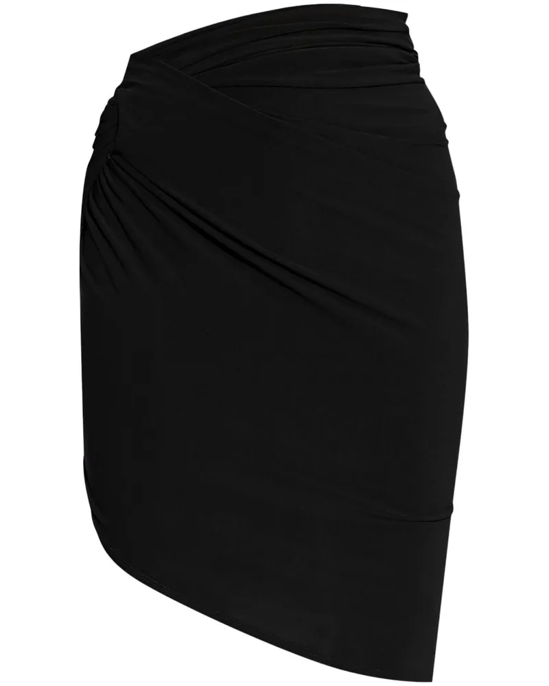 Jacquemus la Mini Jupe Drapeado Rock Black