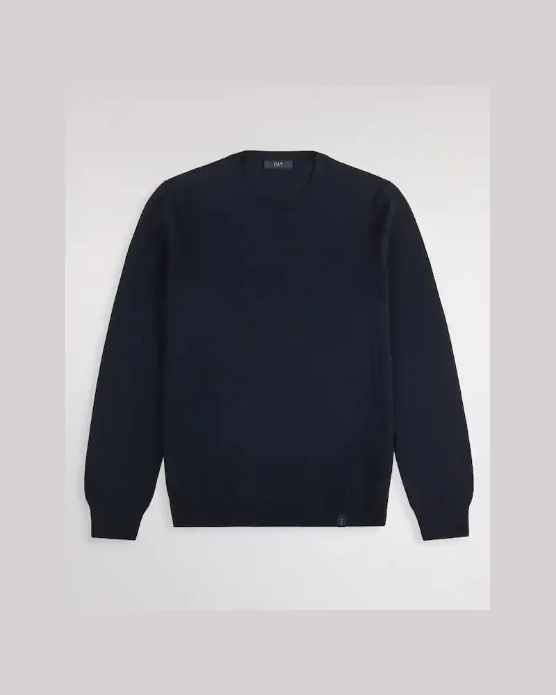 Fay Wollpullover Blue