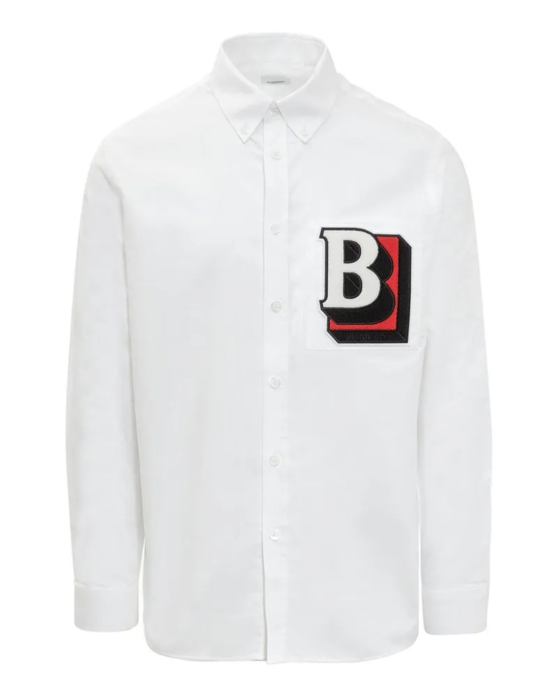 Burberry Baumwollhemd Weiß