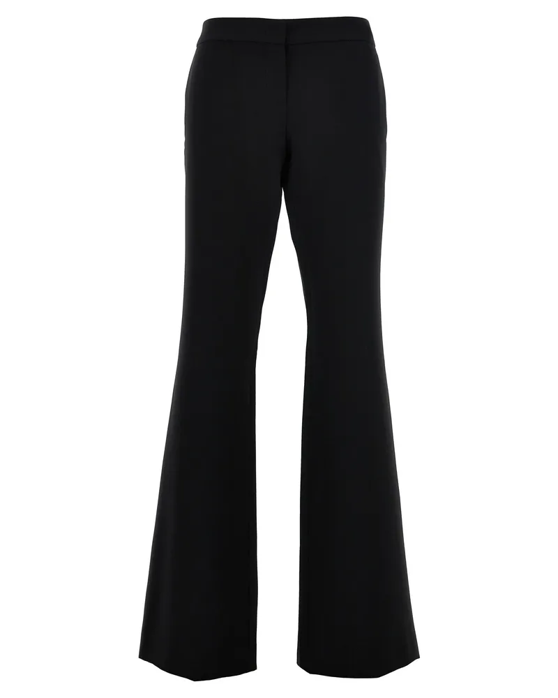 Moschino Crepe Flared Hosen Black