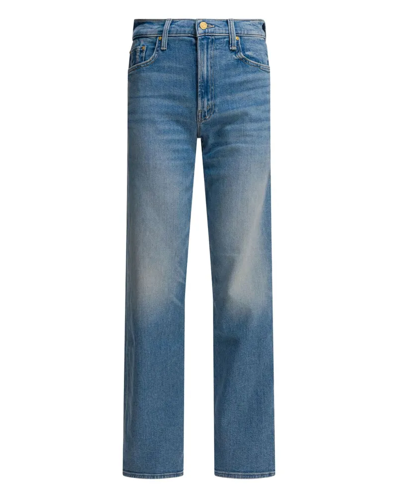 Mother Mutter der Spinner Zip Sneak Jeans Jeans Clear