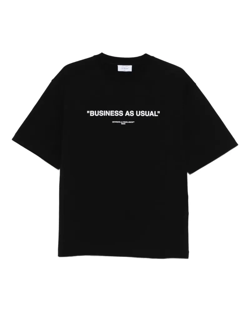 OFF-WHITE Aus weißem gedrucktem T -Shirt 1001
