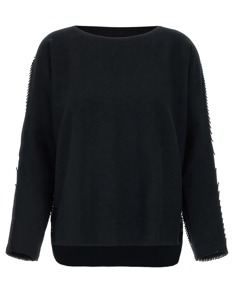 Issey Miyake Campagne' Pullover Black
