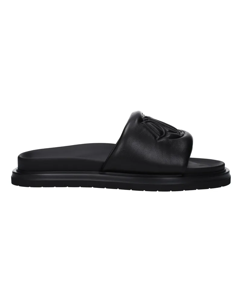 Dior Christliche Dior -Hausschuhe und Hufe Männer Leder schwarz -