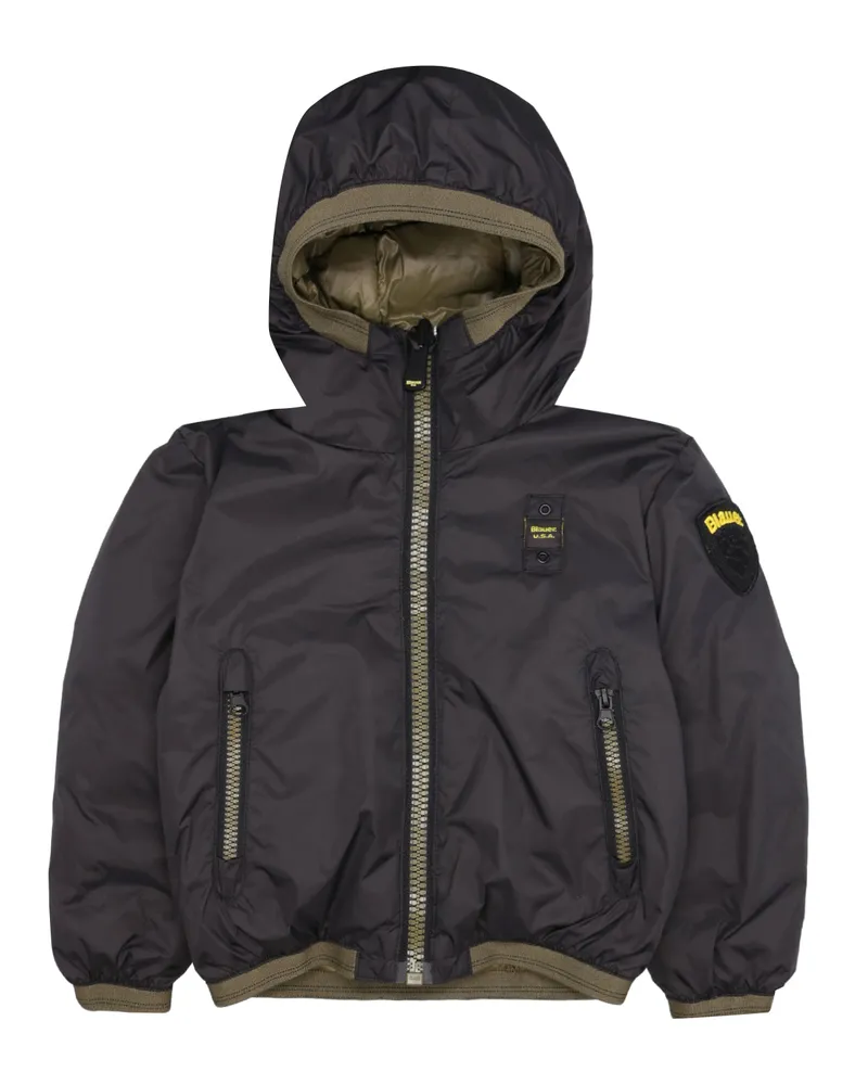 Blauer Mäntel schwarz Black