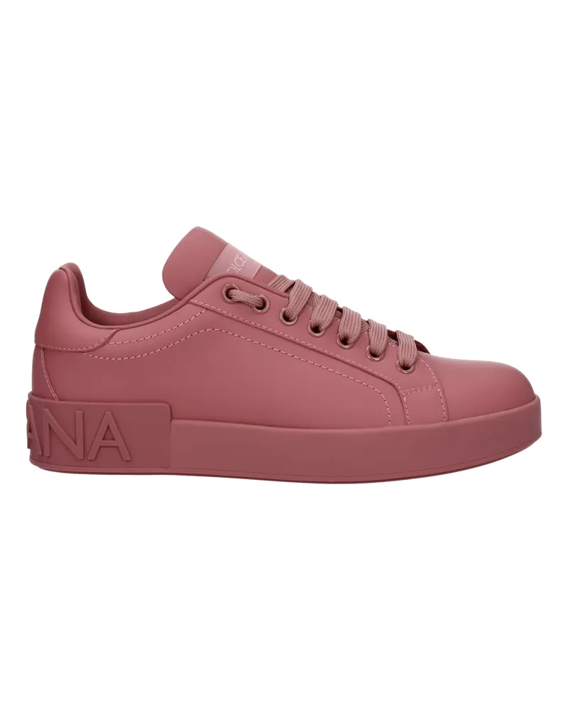 Dolce & Gabbana Sneakers Frauen Leder Pink/Pink Antike -