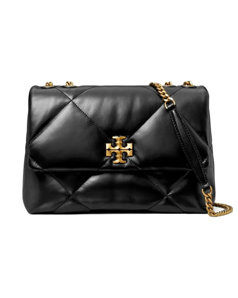 Tory Burch Kira Diamond Leder Umhängetasche Black
