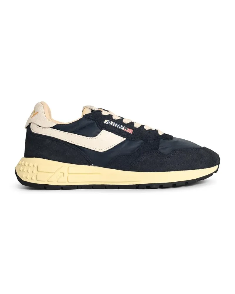 AUTRY Reelwind Low' Dark Blue Nylon und Wildleder -Turnschuhe Blue