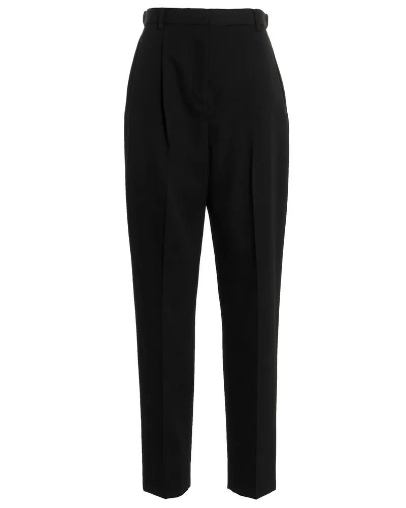 Tory Burch Woll Twill Hosen Black