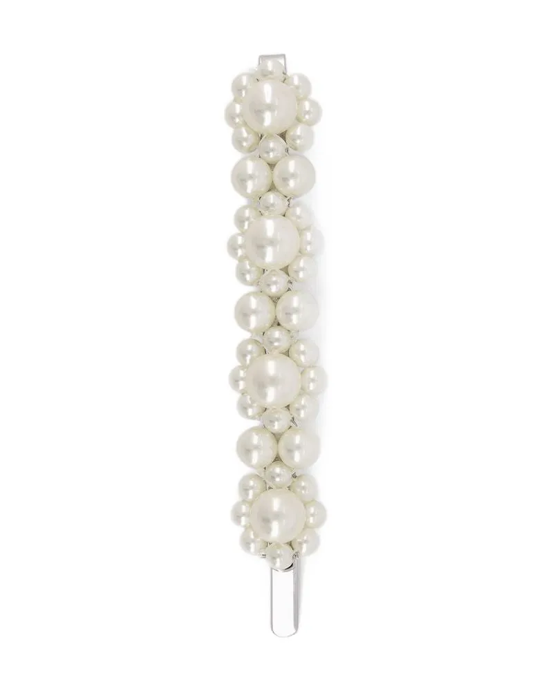 Simone Rocha Mittlere Blütenhaarklammern  Pearl Weiß Weiß
