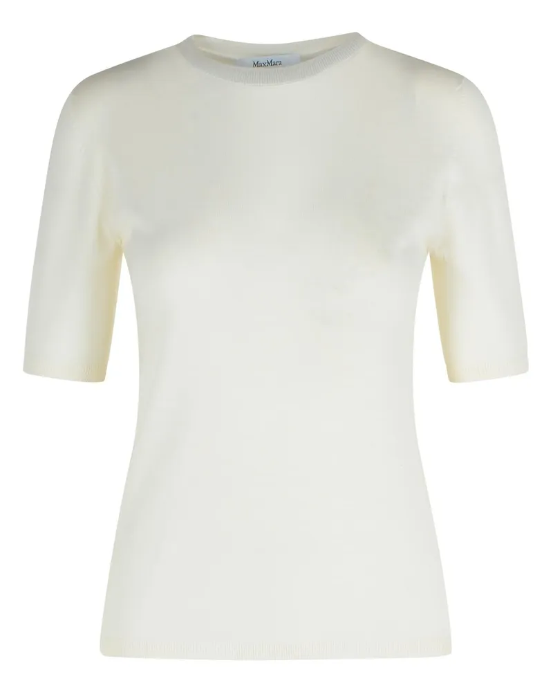 Max Mara Gerico' weißer Wollpullover White