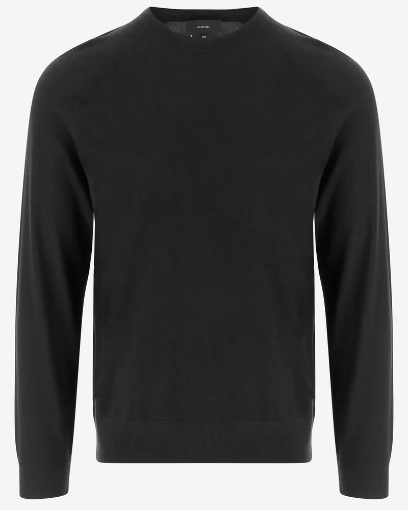 Vince Wool And Cashmere Sweater Black