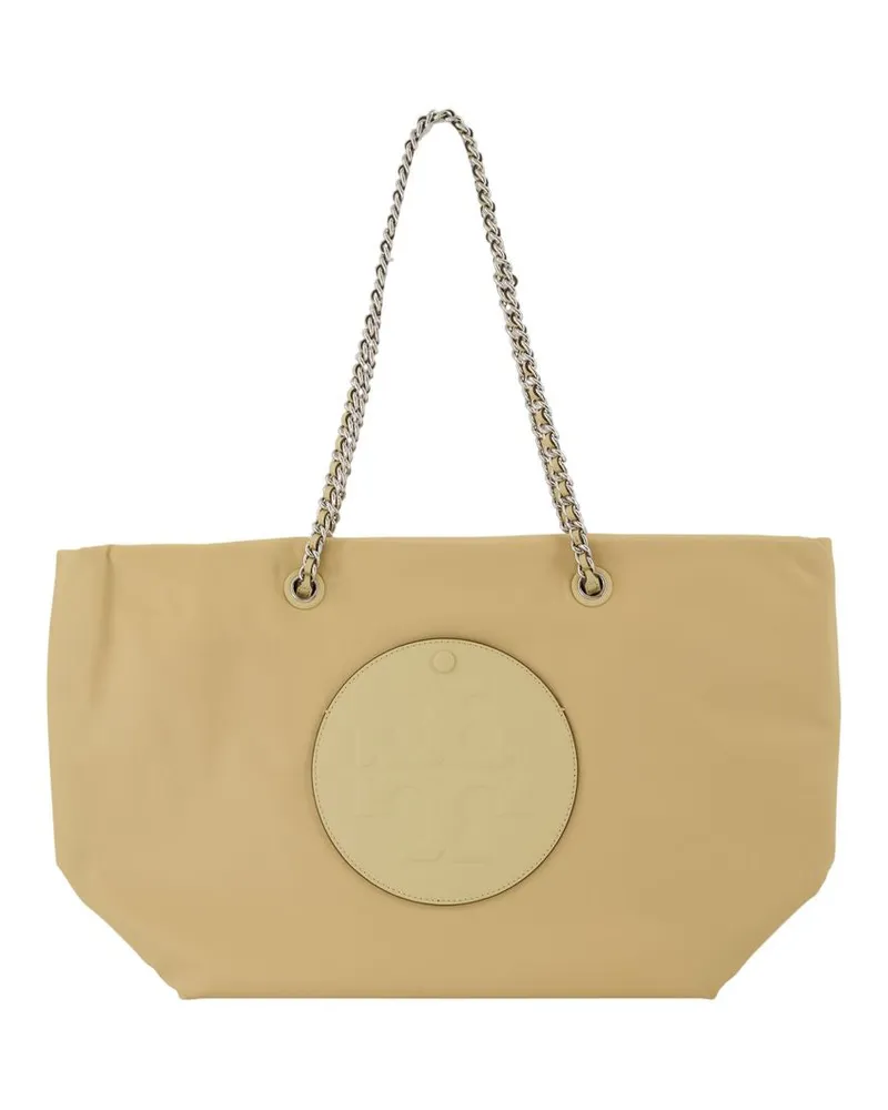 Tory Burch Ella Chain Zip Shopper Bag  synthetische Beige Beige