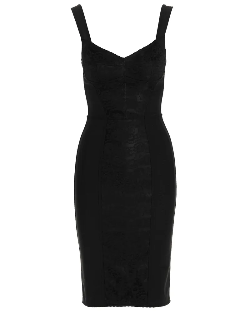 Dolce & Gabbana Midi Korsietriskleid Black