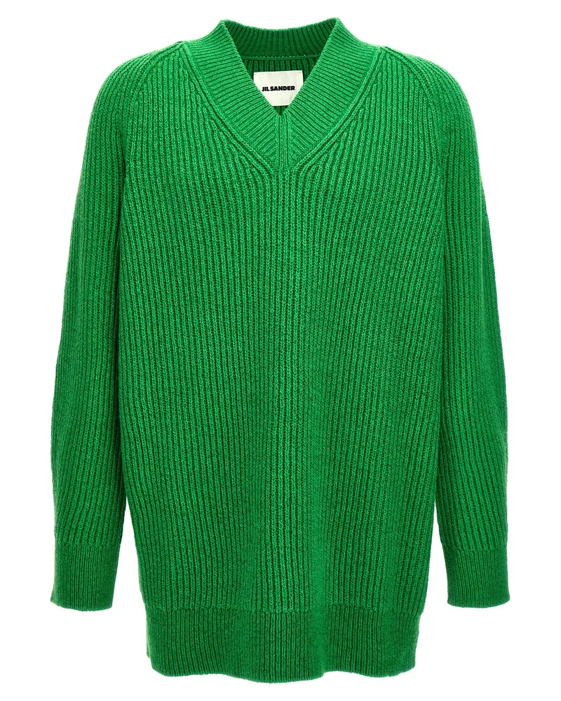 Jil Sander übergroße Pullover Green