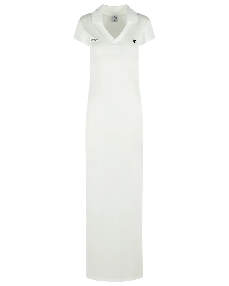 Courrèges Weißes Polyesterkleid von White