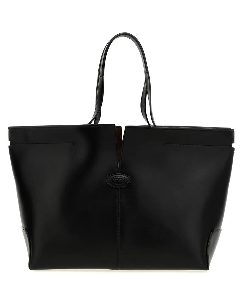 TOD'S Tod 's ' Di Bag Folio 'Einkaufstasche Black