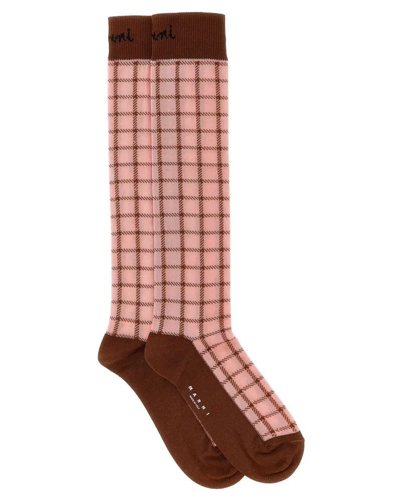 Marni Karierte Socken von Multicolor