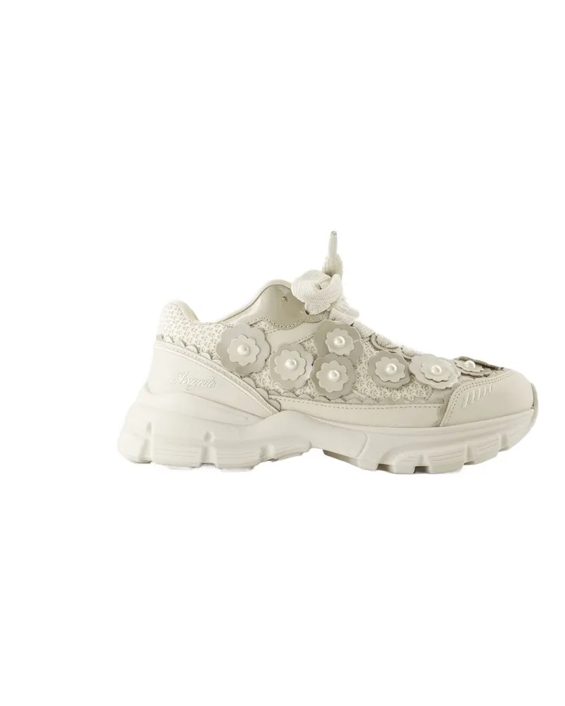 Axel Arigato Marathon Flwr -Turnschuhe  Leder Weiß White