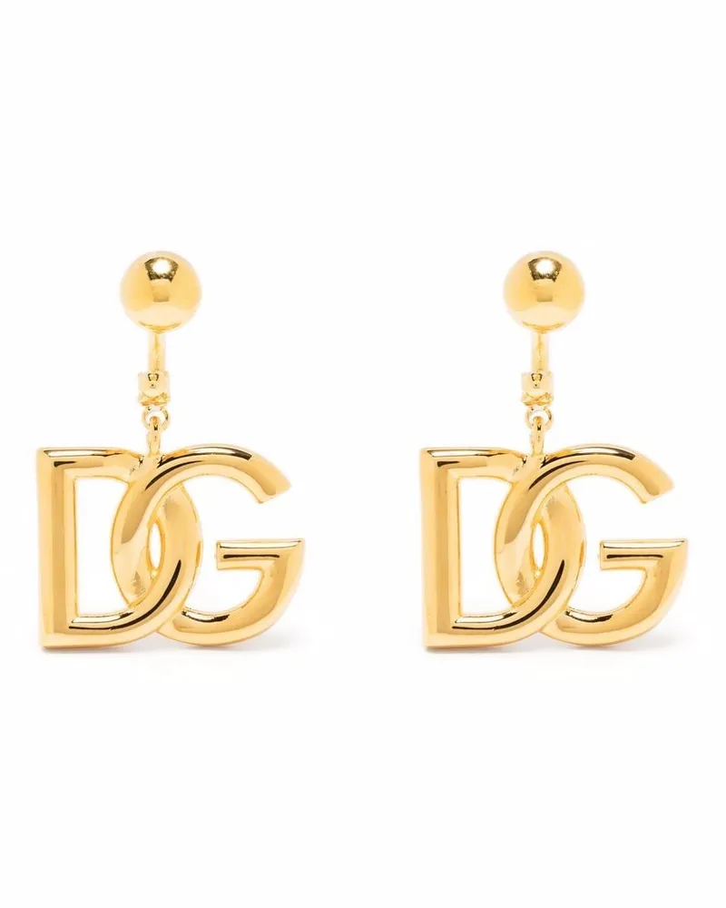 Dolce & Gabbana verkettete Ohrringe mit Logo Zoo00