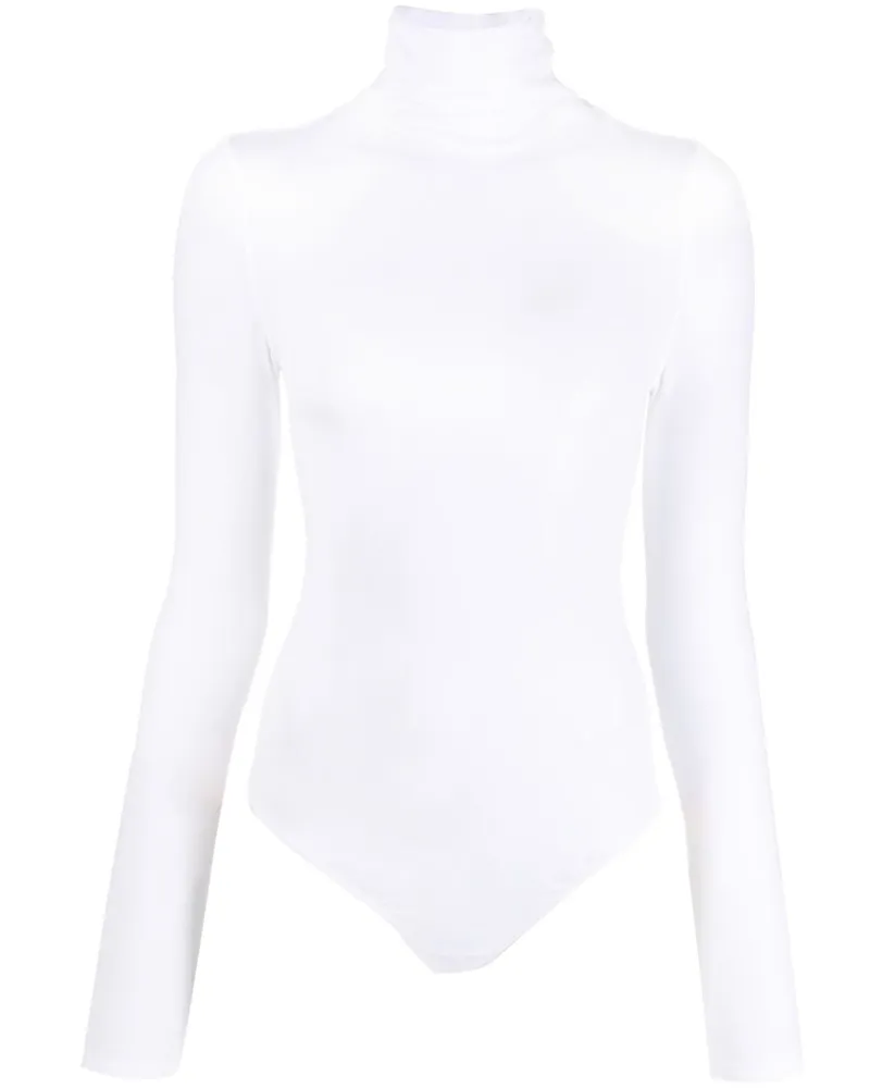 Wolford Colorado Baumwollmischungsbodysuit White