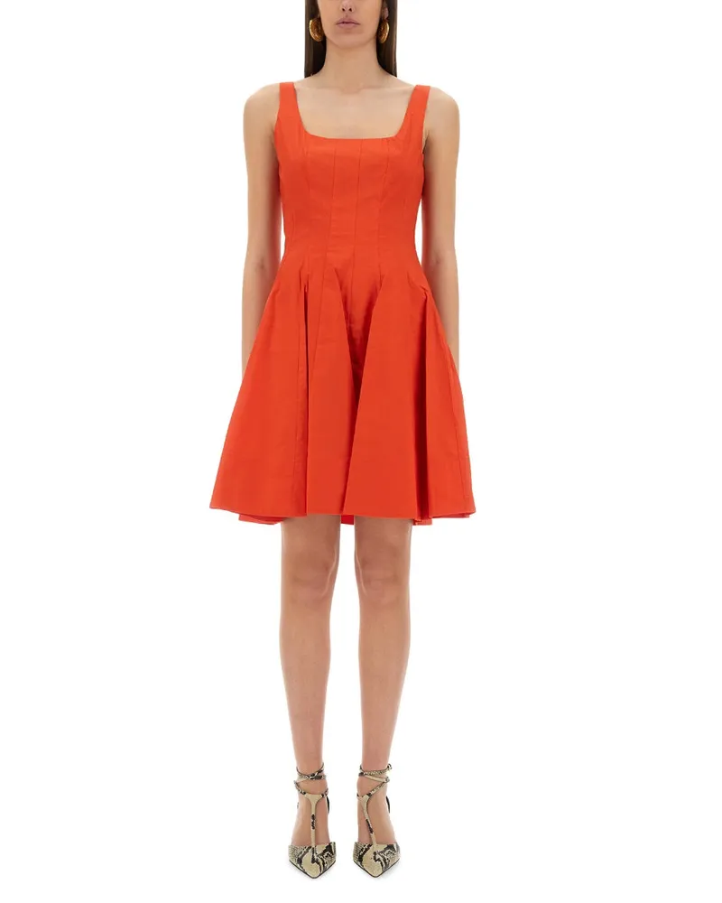 STAUD Mini Kleid "Wells Red