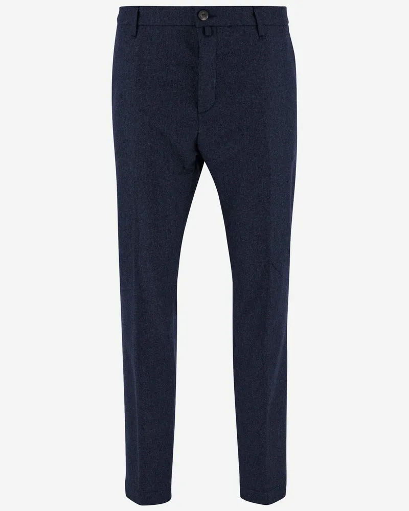 Jacob Cohën Stretch Wollhosen Blue