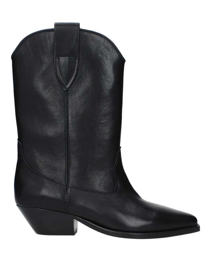 Isabel Marant Women 's Lederstiefel Duerto Schwarz -