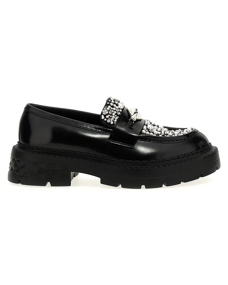 Jimmy Choo Marlow Diamond' Sladers Black