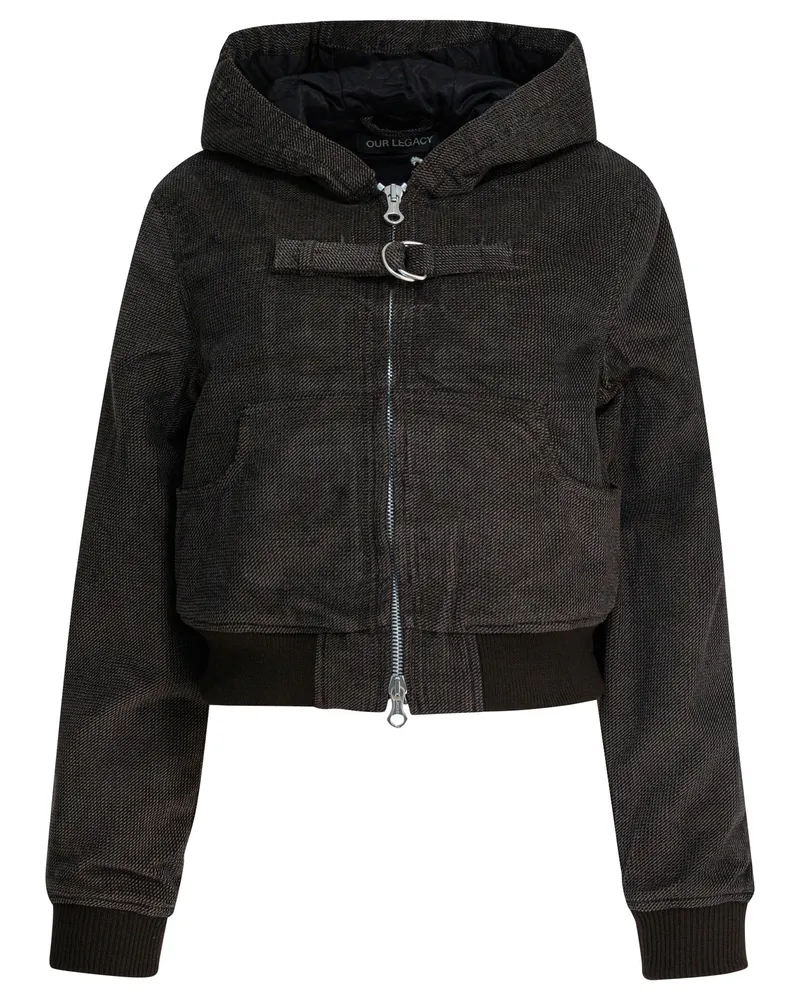 Our Legacy Unsere Legacy „Coast“ kurze Daunenjacke Brown