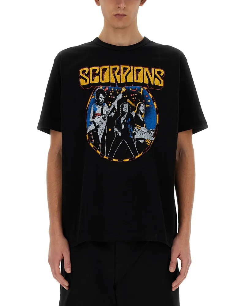 Junya Watanabe T -Shirt mit Druck Black