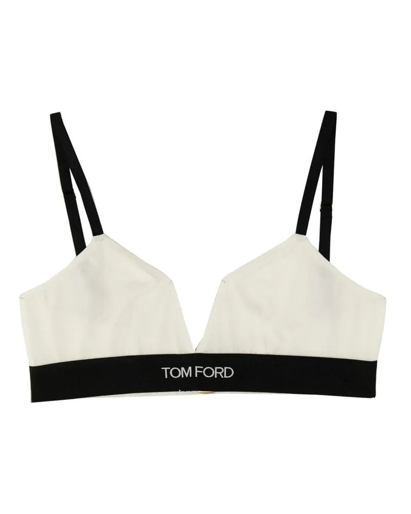 Tom Ford Top mit Logo -Band White