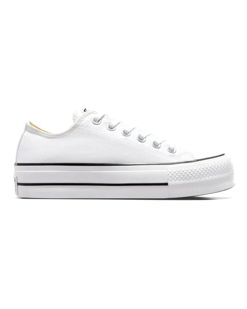 Converse Sneaker Chuck Taylor All Star Platform Canvas Bianco/Nero/Bianco White