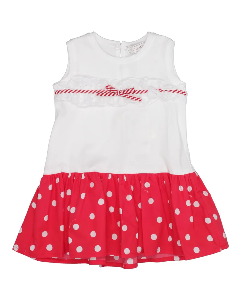 Monnalisa Kleider Bianco+rosso