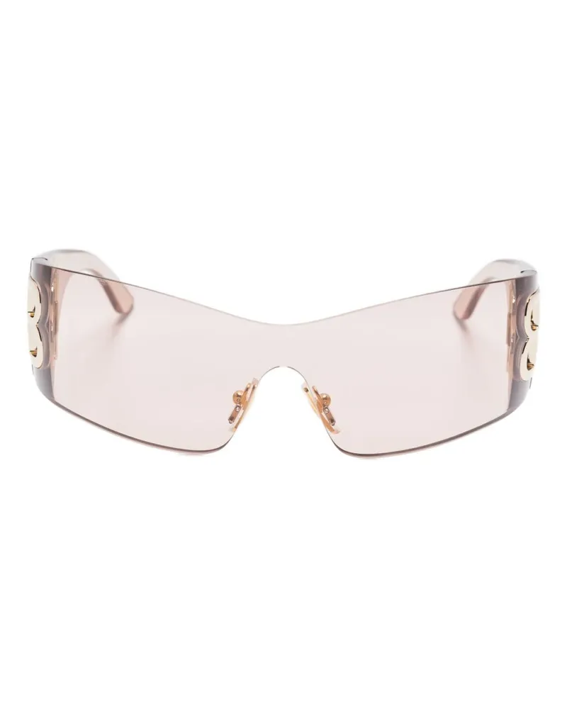 Balenciaga Bossy Mask Sonnenbrille Brown