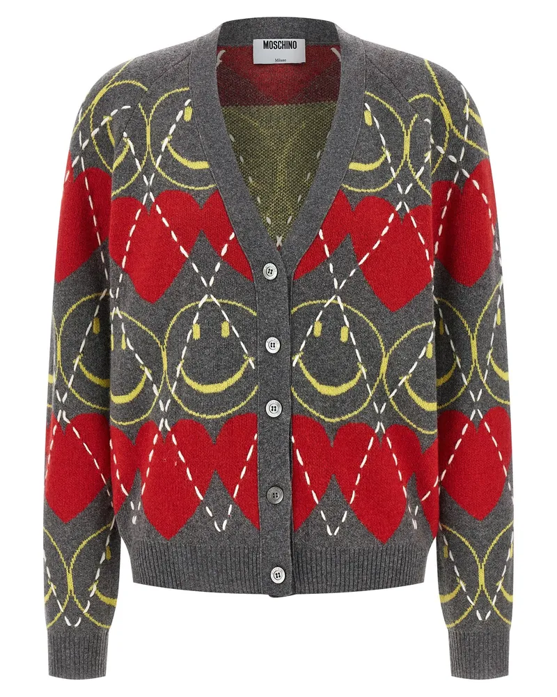 Moschino Smiley®' Cardigan Multicolor