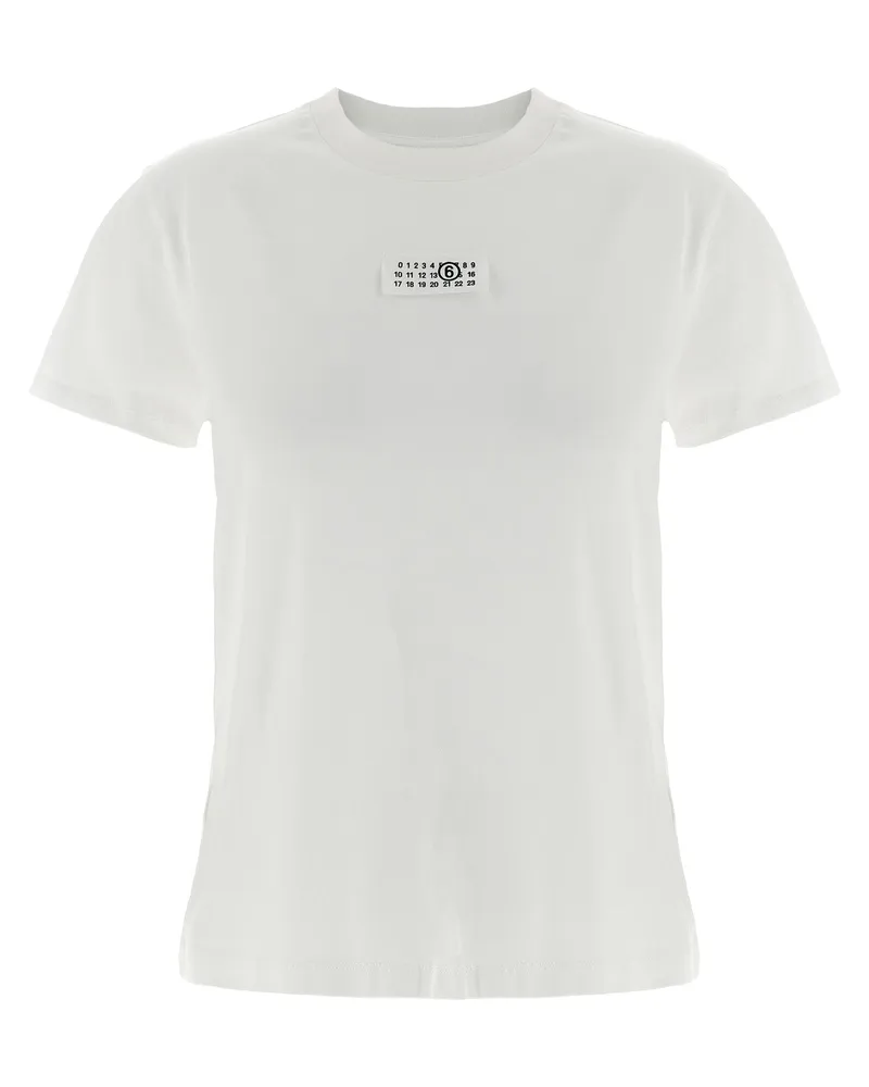 Maison Margiela Numeric Signature Mm6“ T-Shirt White