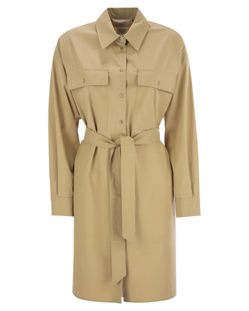 Max Mara Wochenend Max Mara Balocco Poplin Chemise Kleid Sand