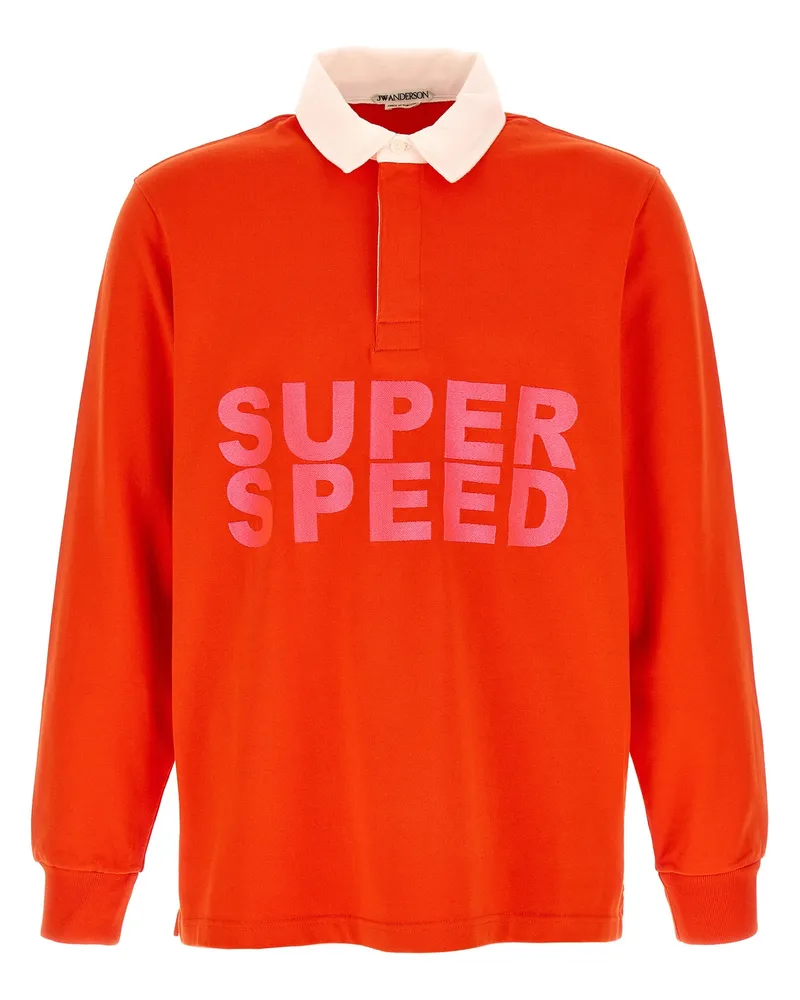 J.W.Anderson Super Speed“ Poloshirt Red