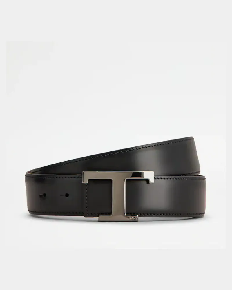 TOD'S Tod 's Neuer T -Gürtel Nero