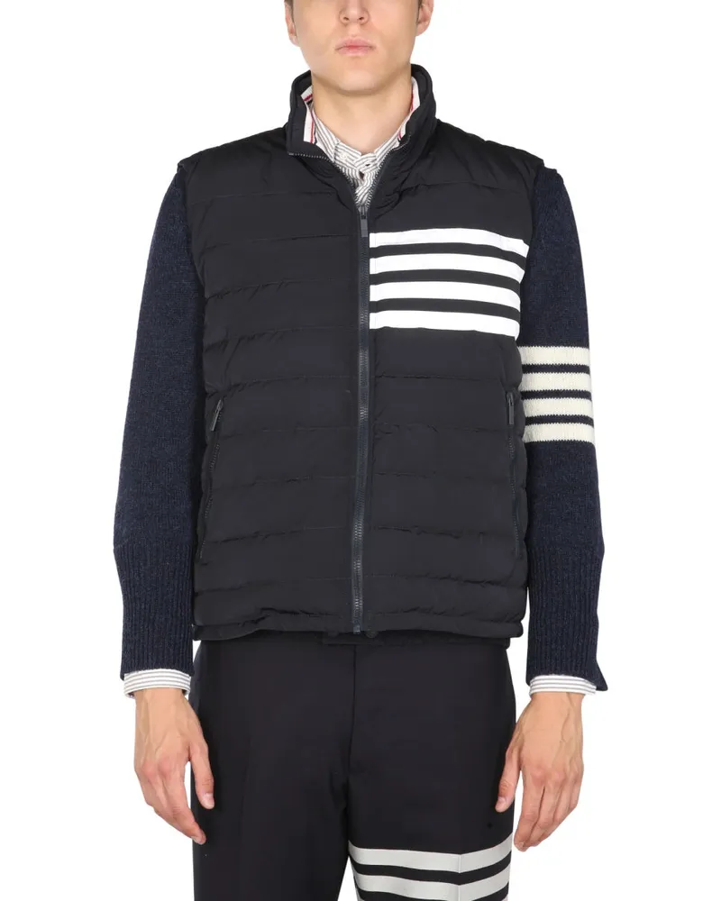 Thom Browne 4 -Bar -Weste Blue