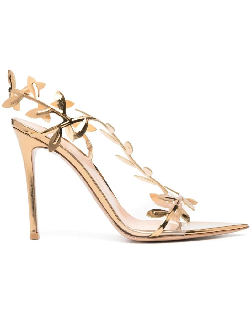 Gianvito Rossi Flavia Absatzsandalen Golden
