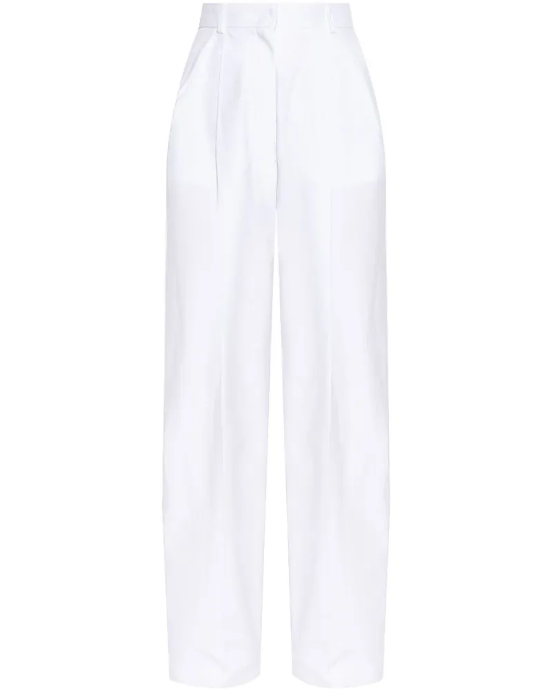 SPORTMAX Sport maxe Baumwollhosen White