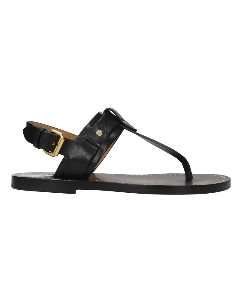 Isabel Marant Flip-Flops Frauen Leder schwarz -