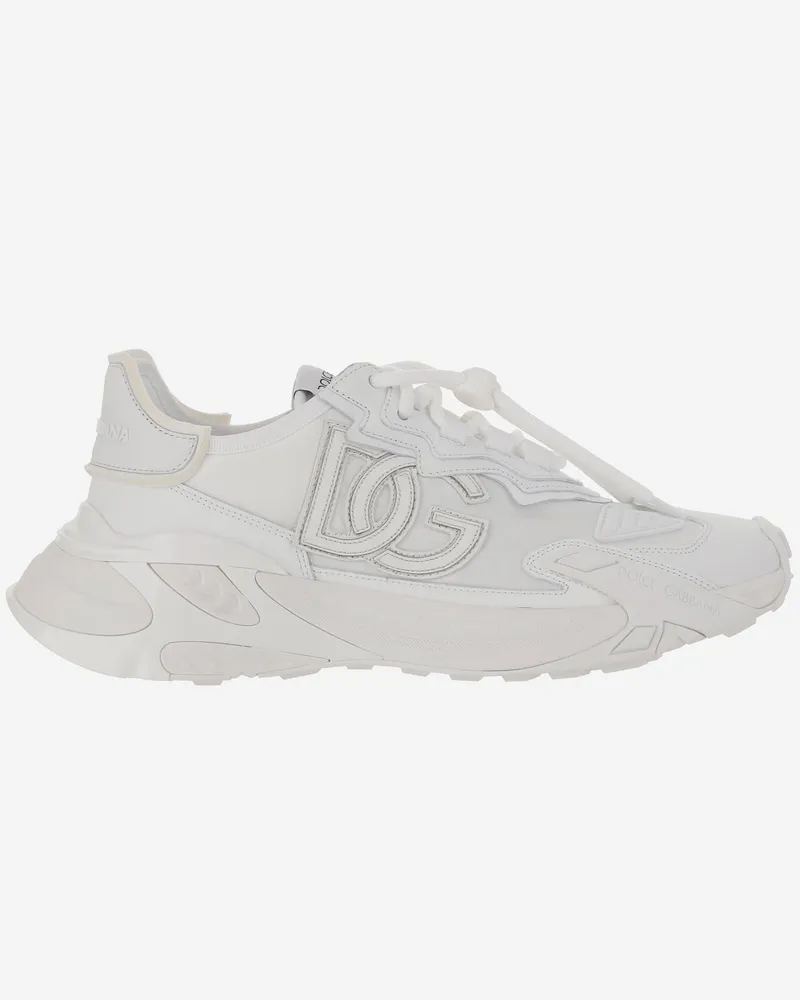 Dolce & Gabbana Chunky Sneakers mit bestickten Logo White